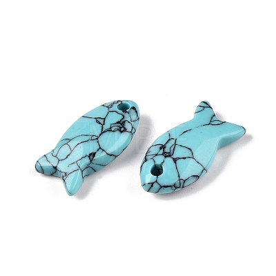 Synthetic Turquoise Pendants X-G-N342-106K-1
