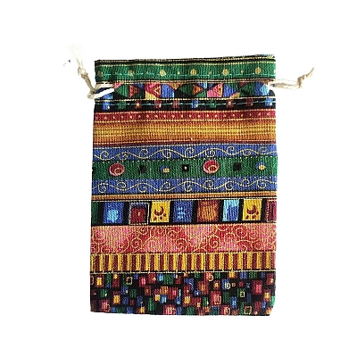 Ethnic Cotton Drawstring Bags PW-WG0A540-02-1