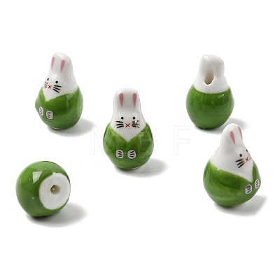 Handmade Porcelain Beads PORC-G015-04D-1