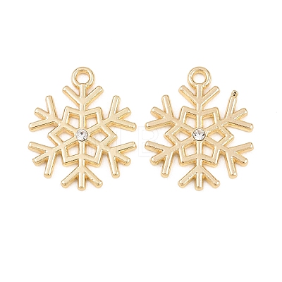 Christmas Alloy Rhinestone Pendants FIND-B059-06G-01-1