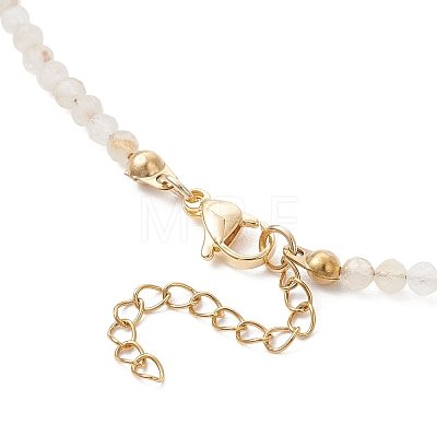 Alloy Enamel Bee Pendant Natural Citrine & Dyed Yellow Agate Faceted Round Beaded Necklaces NJEW-JN05735-1