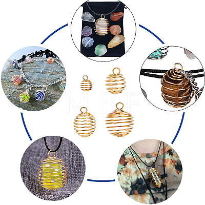 DIY Wire Pendants Necklaces Kits DIY-PH0003-04-1