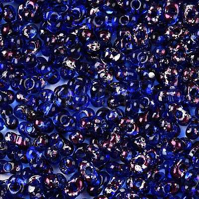 Picasso Spray Painted Glass Seed Beads SEED-T006-04-8-1