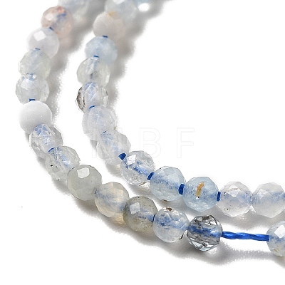 Natural Aquamarine Beads Strands G-I341-08-1