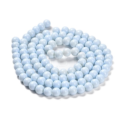 Painted Glass Bead Strands X-DGLA-S071-8mm-B15-1