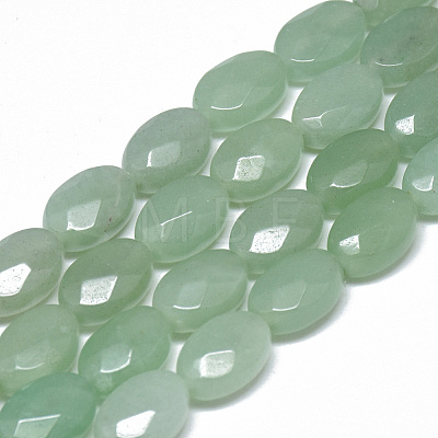 Natural Green Aventurine Bead Strands X-G-T070-8x12mm-13-1
