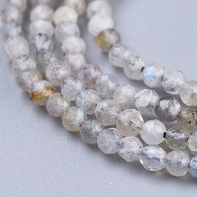 Natural Rainbow Moonstone Beads Strands G-R475-025A-1