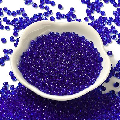 Transparent Colours Glass Seed Beads SEED-P006-02A-16-1