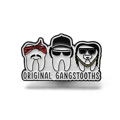 Tooth Theme Enamel Pins JEWB-E043-02EB-04-1