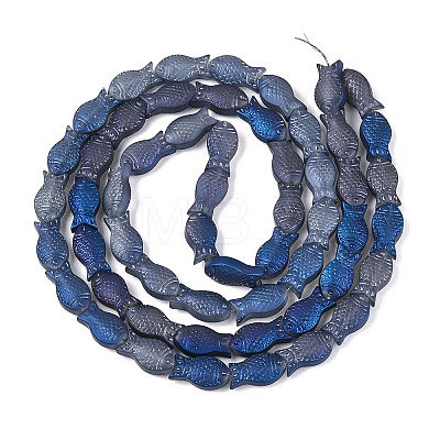 Frosted Glass Beads Strands GLAA-T023-40C-02-1