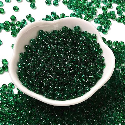 Transparent Colours Glass Seed Beads SEED-P006-02A-09-1