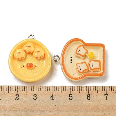 Opaque Resin Pendants RESI-E054-05P-1