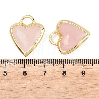 Natural Rose Quartz Faceted Pendants G-Z154-01G-06-1