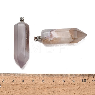 Natural Crystal Core Agate Pendants GG-CBAA0EE-02P-09-1