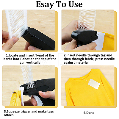 1Bag PP Garment Clothing Price Tag Label Standard Tagging Barbs KY-CP0001-38B-1