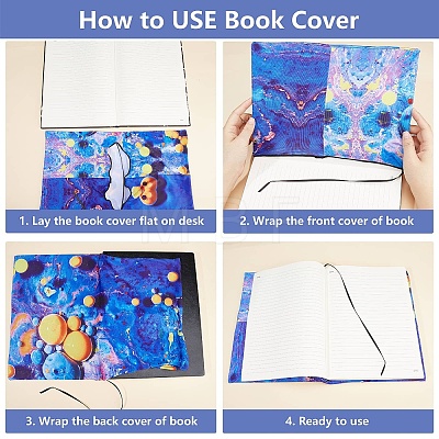 Polyester Book Covers OFST-WH0009-010-1