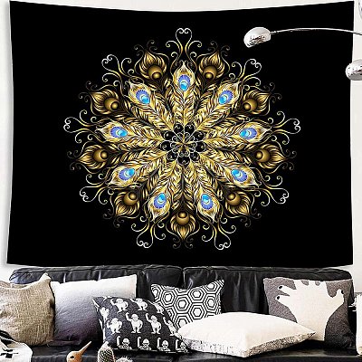 Polyester Wall Hanging Tapestry TREE-PW0001-35B-02-1