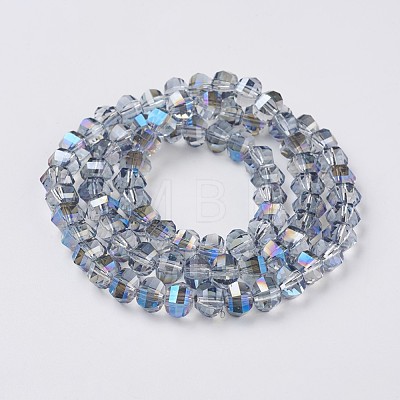 Electroplate Glass Beads Strands EGLA-L012-A-FR02-1