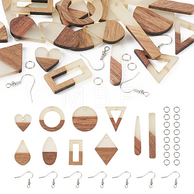 DIY Geometry Earring Making Kit DIY-TA0005-74-1