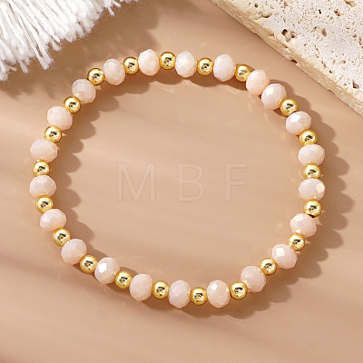 Natural Peach Moonstone Beads Stretch for Women MC1520-1
