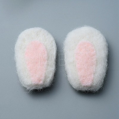 Felt Rabbit Ear Ornament Accessories FIND-WH0032-52A-1