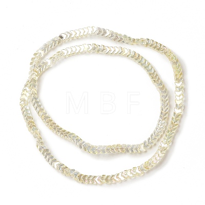 Electroplate Transparent Glass Beads Strands EGLA-L044-B-FR01-1