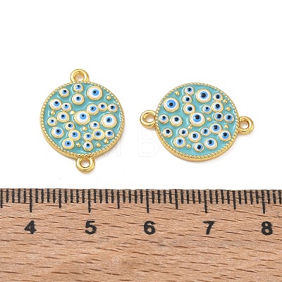 Brass Enamel Connector Charms CU-CBA6B6F-21G-1