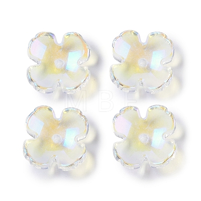 Baking Paint Glass Bead Caps GLAA-S202-04-1