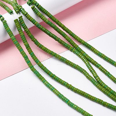 Synthetic Turquoise Beads Strands X-TURQ-G110-4x2mm-10-1