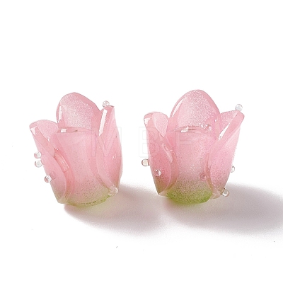 Tulip Opaque Acrylic Beads SACR-G022-01A-1