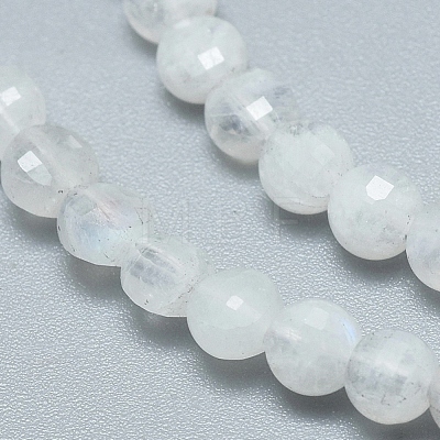 Natural Rainbow Moonstone Beads Strands G-D0003-A49-1