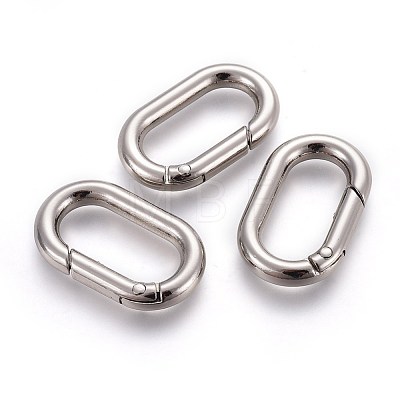 Zinc Alloy Key Clasps PALLOY-WH0056-02P-1
