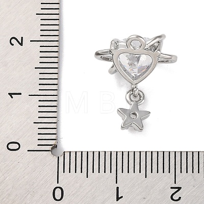 Brass Micro Pave Cubic Zirconia Pandents KK-U042-12P-1