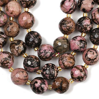 Natural Rhodonite Beads Strands G-C249-A18-16mm-1