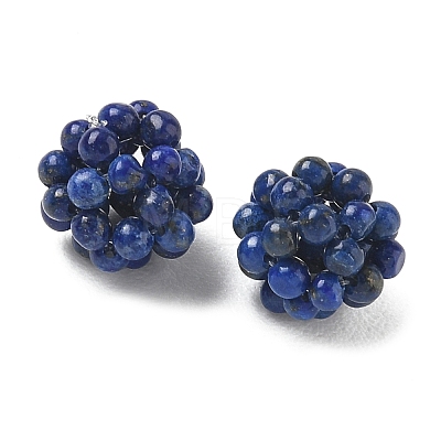 Natural Lapis Lazuli Woven Beads GG-CBA2E9C-C02-02-1