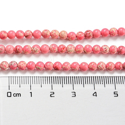 Synthetic Imperial Jasper Dyed Beads Strands G-D077-A01-02K-1
