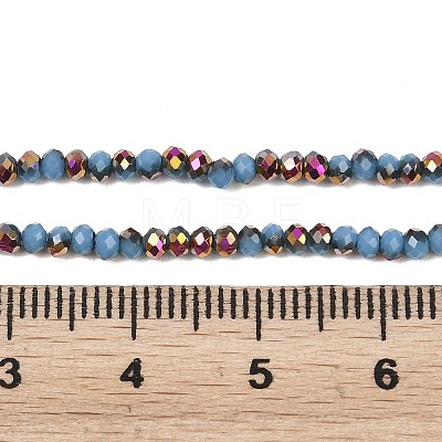 Electroplate Glass Beads Stradns EGLA-H114-02A-07-1