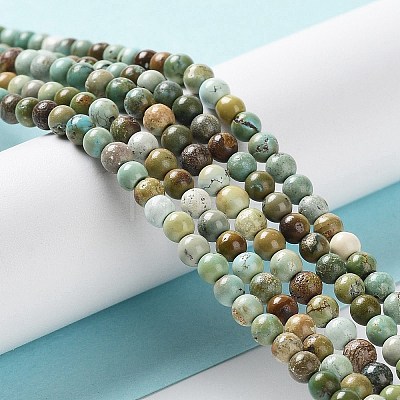 Natural HuBei Turquoise Beads Strands G-M411-A01-01-1