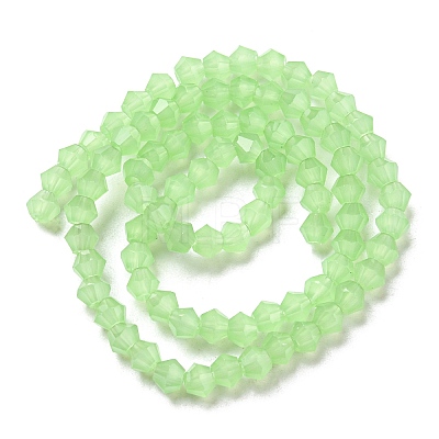 Imitation Jade Glass Beads Strands EGLA-A039-J4mm-D01-1