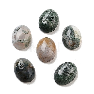 Natural Indian Agate Cabochons G-G145-01B-34-1