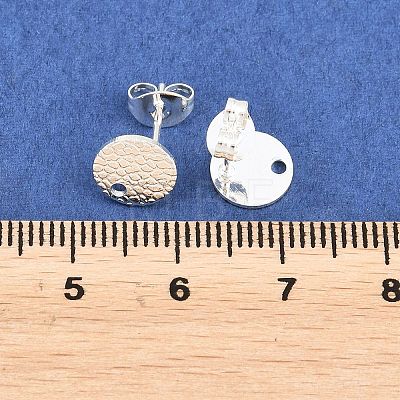 304 Stainless Steel Stud Earring Findings STAS-O119-15B-S-1