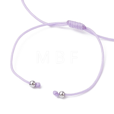 Natural Dyed White Jade Braided Bead Bracelets BJEW-JB09823-03-1