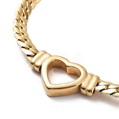 Flat Cuban Link Chunky Chain Necklace NJEW-Q335-13G-1