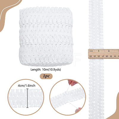 Cotton Tassel Lace Ribbon OCOR-WH0105-197C-1