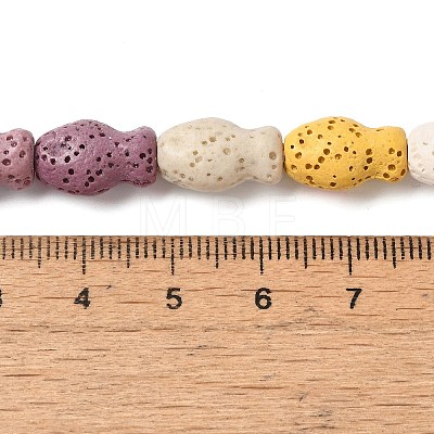 Natural Lava Rock Beads Strands G-U007-01N-1