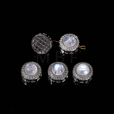 Natural Rainbow Moonstone Beads PW-WGB0C35-02-1