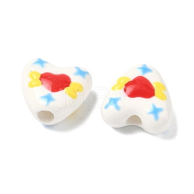 Handmade Porcelain Enamel Beads PORC-K011-02D-1