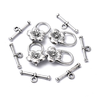 Tibetan Style Alloy Toggle Clasps X-LF5098Y-NF-1