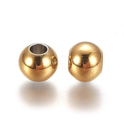 202 Stainless Steel Beads STAS-L222-43G-1