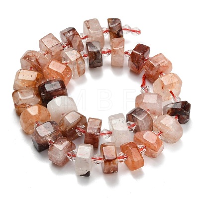 Natural Ferruginous Quartz Beads Strands G-L642-H12-7x14mm-1